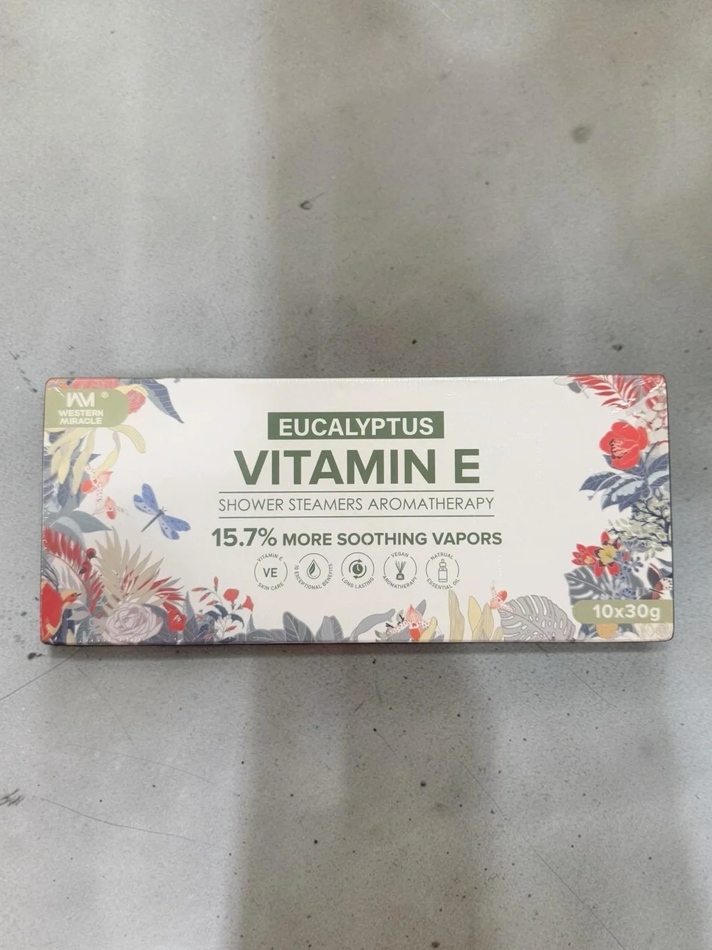 Eucalyptus Vitamin E Shower Steamers Aromatherapy - White & Green